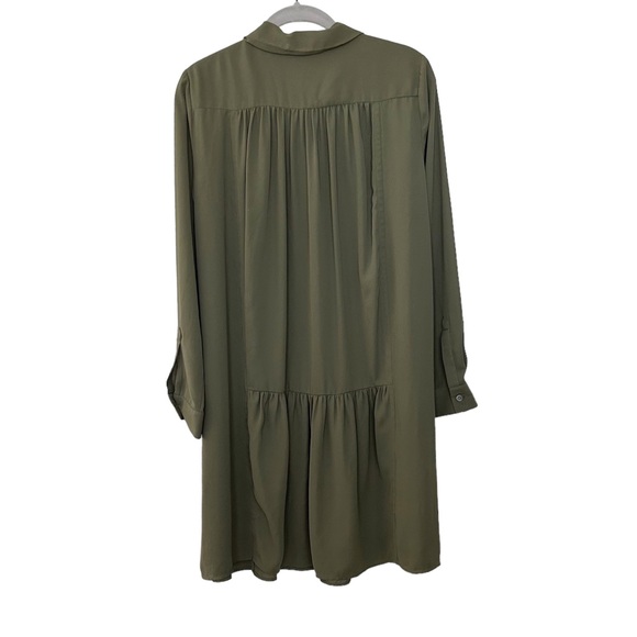 Banana Republic Long Sleeve Drop Waist Ruffle Dress - Picture 2 of 7